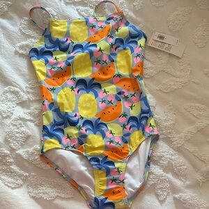 NWT Old Navy Girls Swim Fruit Pattern